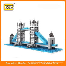 Micro Blocks, British Tower Bridge Model, Small Building Block Set